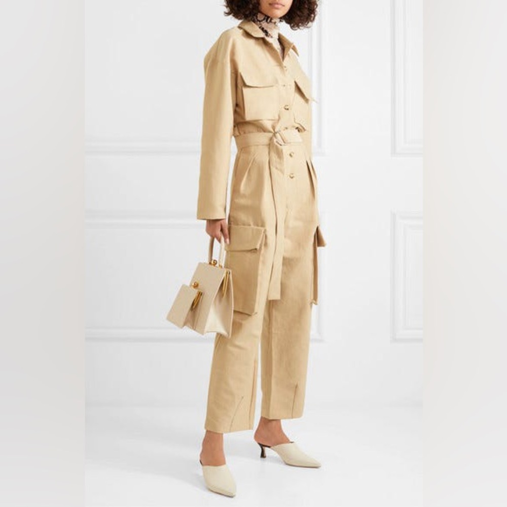 The Frankie Shop | Linda Jumpsuit | Khaki | size xs